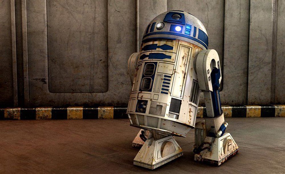 Уникальный R2-D2 в полный рост (1 метр) - фото 6386.